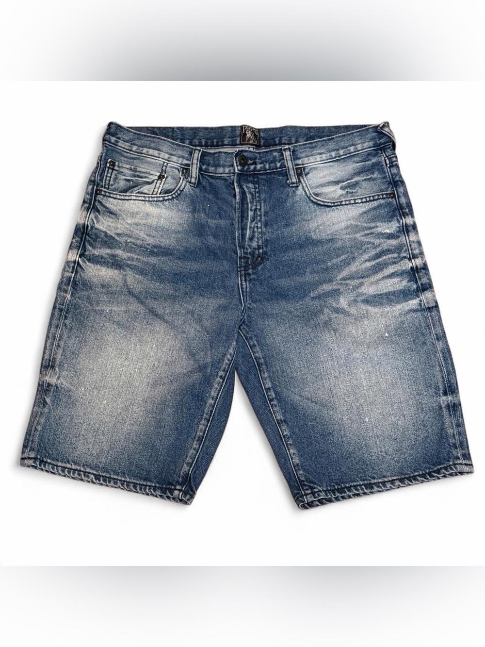 PRPS Men's Luxury Distressed Jean Shorts 34”